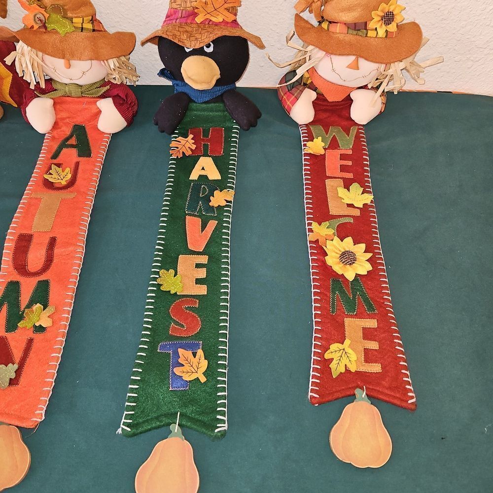 Adorable Autumn Themed Plush Wall Decor Set - Picture 4 of 7